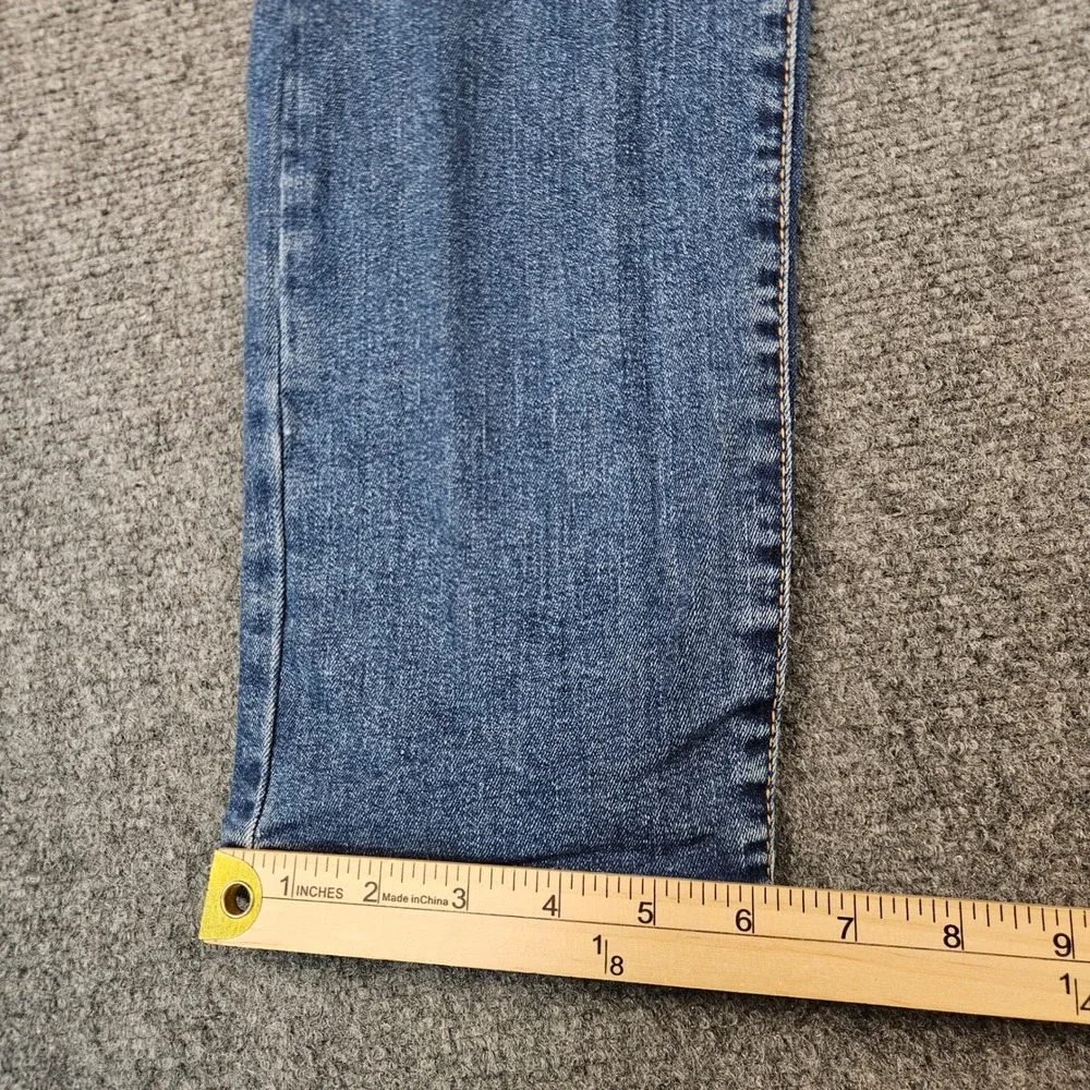 True Religion Rocco Moto Relaxed Skinny Jeans Mens 34 Blue Biker Denim Pants